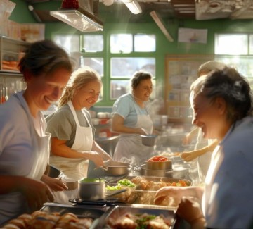 食堂厨房的生活小确幸